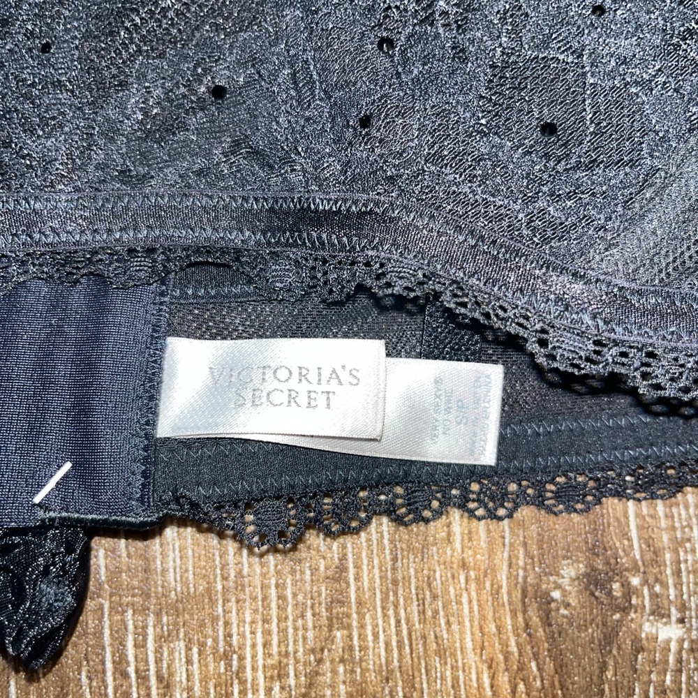 NWOT Victoria’s Secret Black Very Sexy Bralette Lace Lingerie Bra Size small - Picture 3 of 5